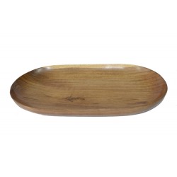 Wooden Large Sized Round Serving Tray